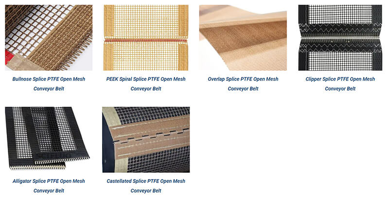 PTFE Mesh Belting Belt Join / Splice Types PTFE Mesh Belting Belt Join / Splice Types